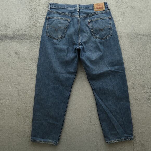 Levi's 550 Jeans Mens Size 36x30 Blue Relaxed Fit 100% Cotton Denim Medium Wash - Picture 9 of 15